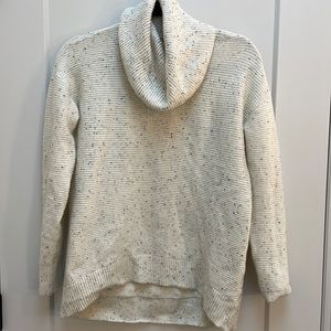 LOFT flecked cowl neck tunic sweater
